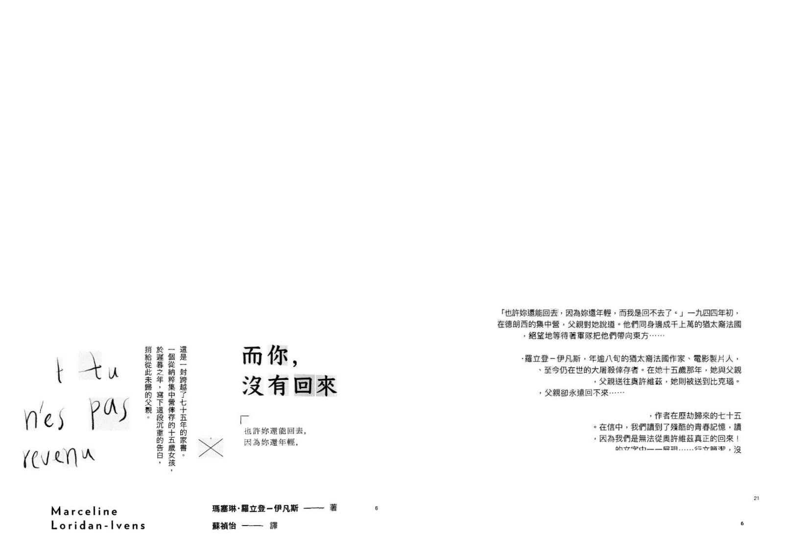 而你，没有回来