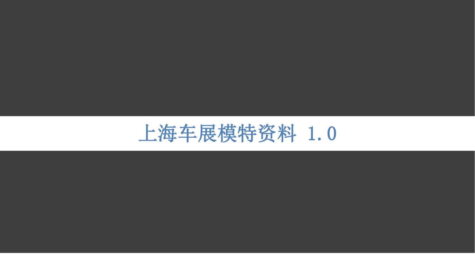 2021上海车展模特资料1.0