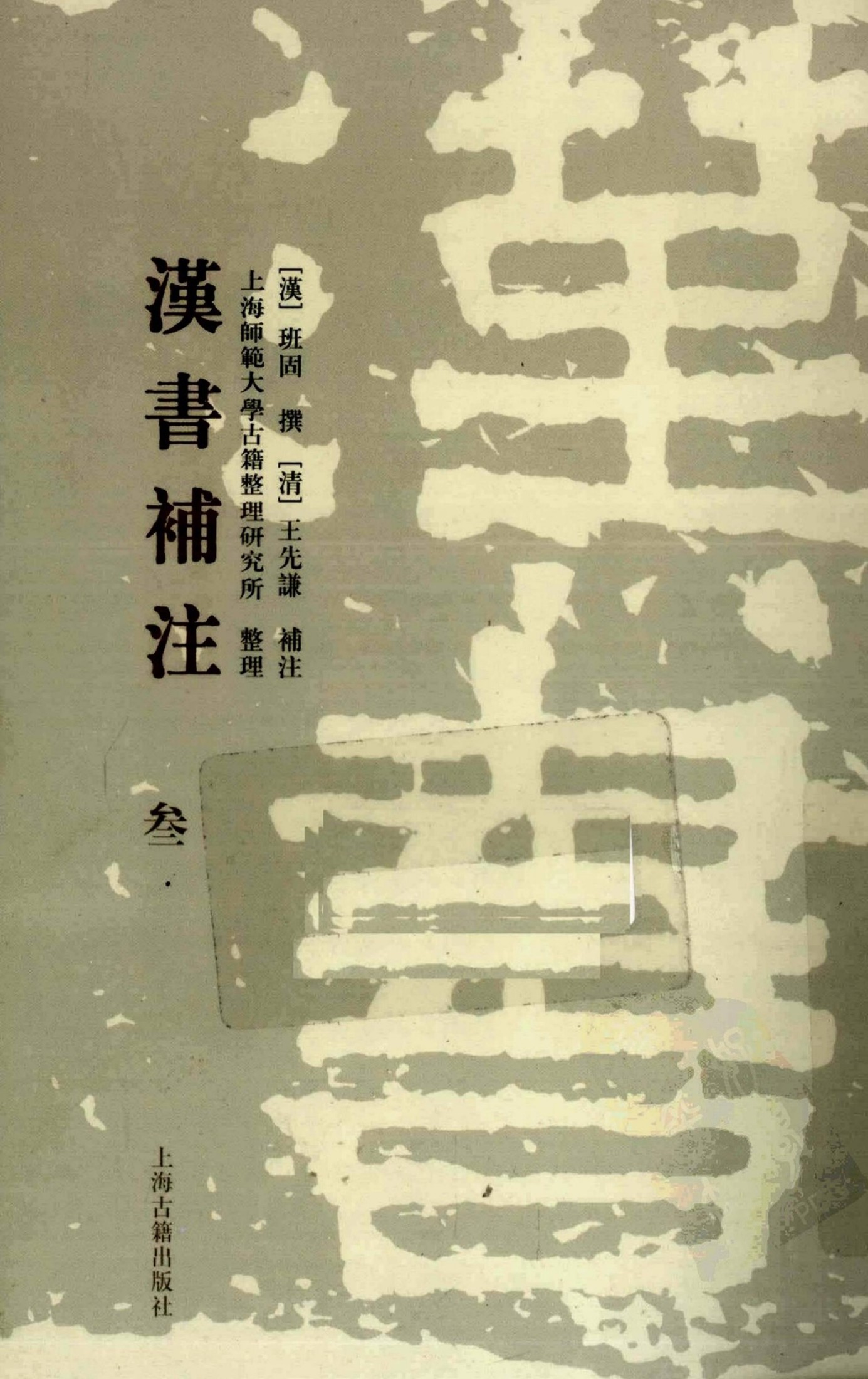 [清]王先谦-汉书补注（第叁册）（上海古籍出版社2008）